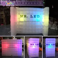 Custom made 2.5x1x2 Meters LED Inflatable Wall / Inflatable Wall Divider Toy Tents 1