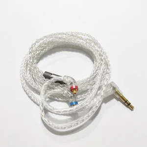 Image 2 - AUDIOSENSE 8 Strands 19 Core Silver Plated Copper Cable 3.5mm With MMCX Connector For T180 T260 T300 T800