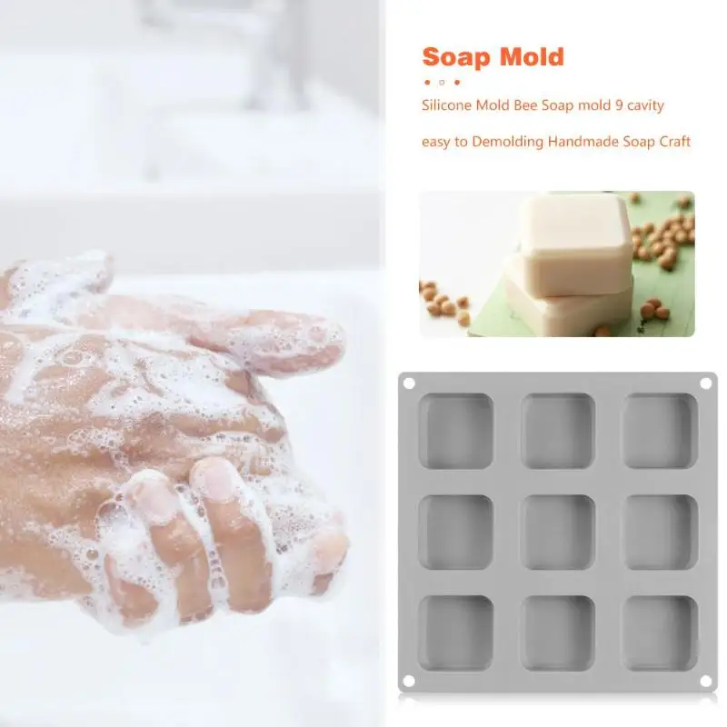 

Square Silicone Soap Mold Chocolate Maker DIY Handmade Craft Kitchen Tool