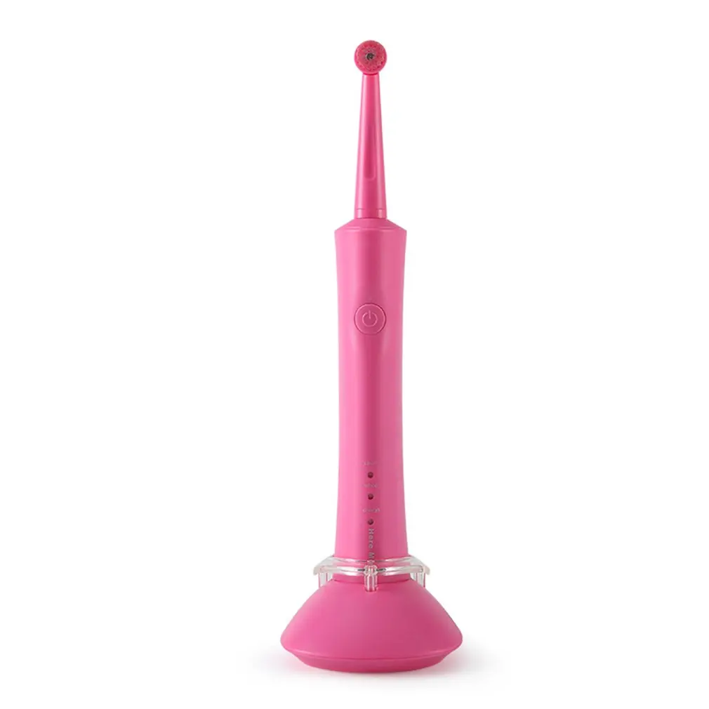 Usb Rechargeable Electric Sonic Toothbrush Waterproof Electric Sonic Toothbrush Suspension Toothbrush - Цвет: rose red