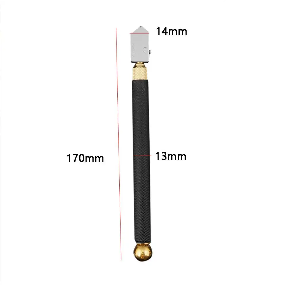 Roller glass cutter Metal Handle Straight Head Oil Cutter Multi-function tile Cutter Straight Glass Cutting Manual push knife