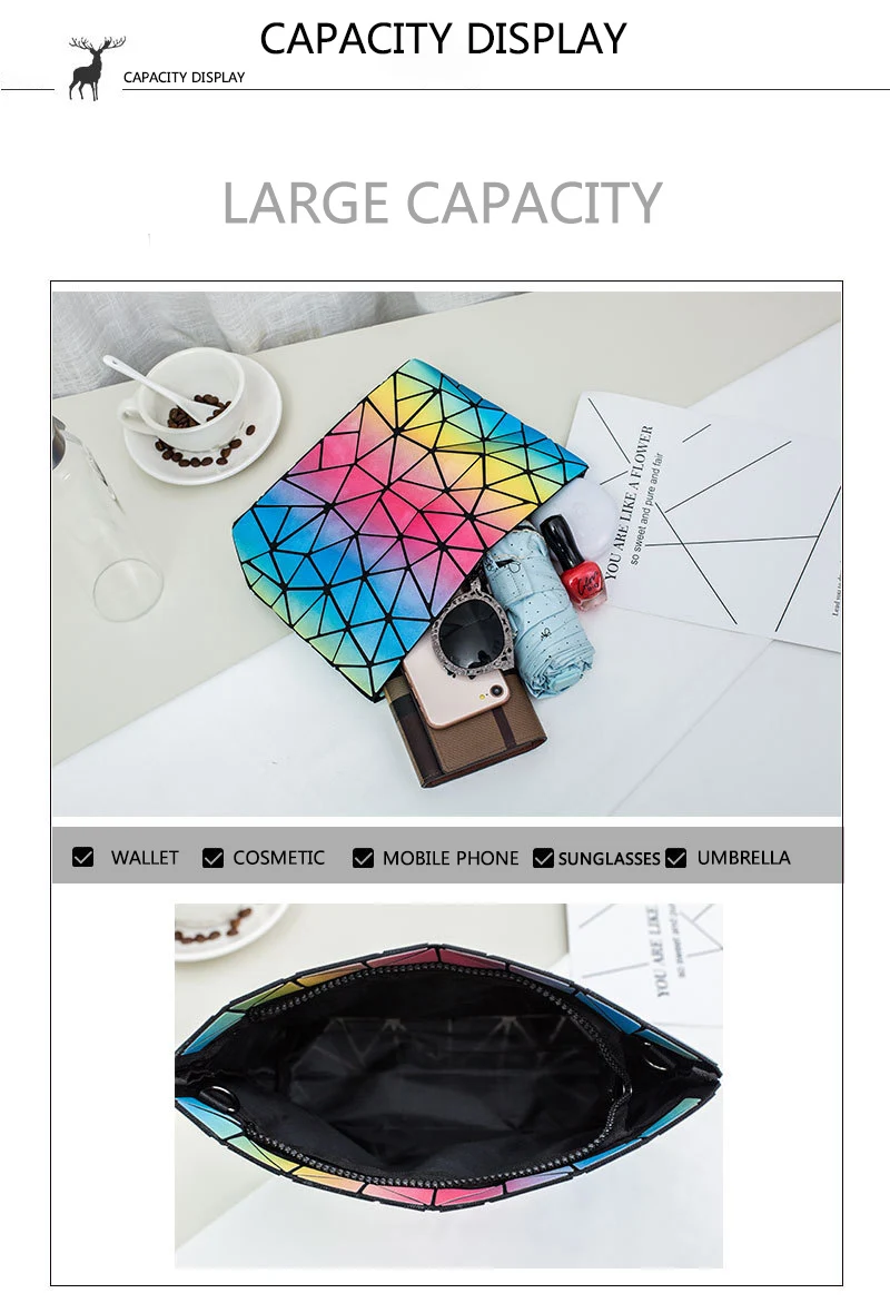 DIOMO новая маленькая сумка на плечо с лазерным блеском, женская сумка-мессенджер, сумки с геометрическими цепочками, сумки для девочек-подростков, сумка цвета радуги