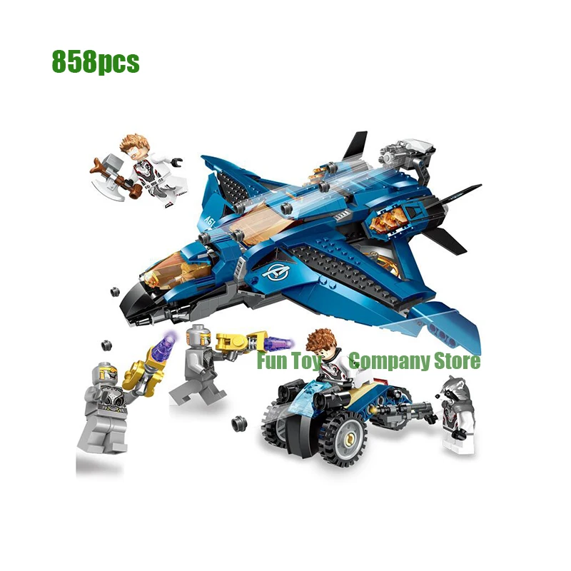 

858PCS Super Hero Airport Battle Building Blocks Compatible with Legoinglys Marvel 76051 Avengers Captain America Toys Boy Gifts