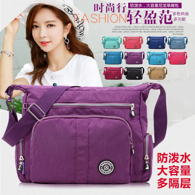 

New Style Oxford Cloth Shoulder Oblique Big Bag WOMEN'S Bag Travel Bag Good Quality Trendy Bag