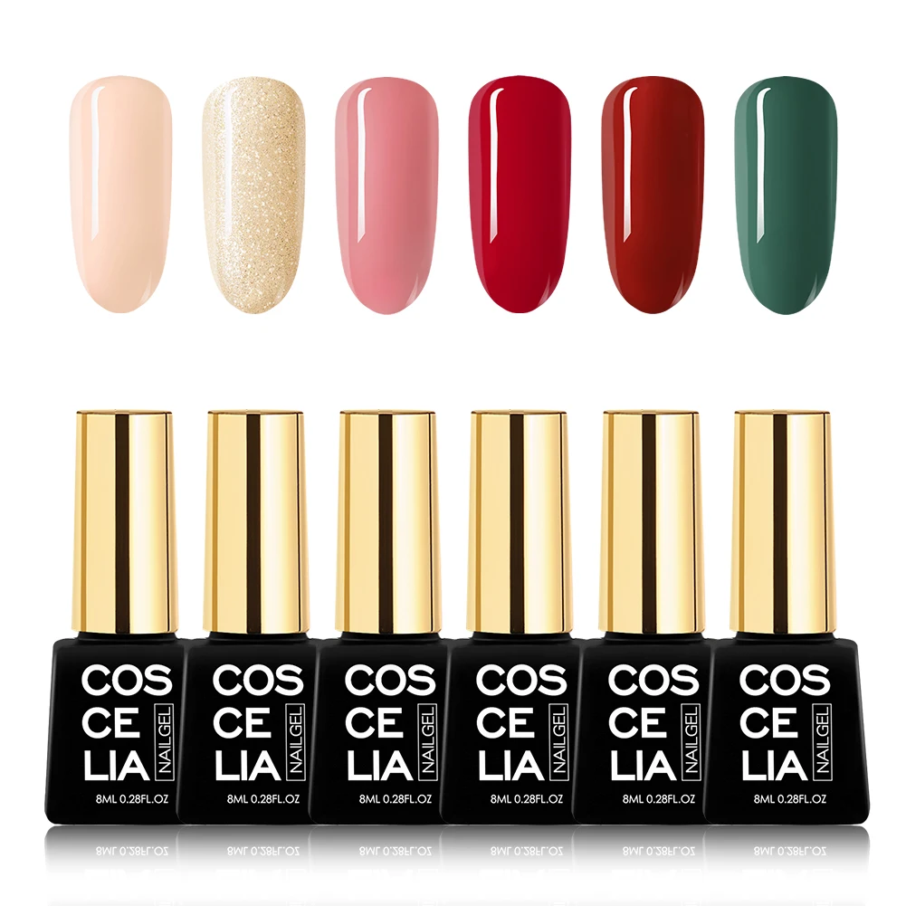 Gel Polish Kit 15 COSCELIA набор гель-лаков для ногтей Набор для ногтей Гель-лак для маникюра Набор для ногтей все для маникюра Набор для ногтей - Цвет: Gel Polish Kit 15