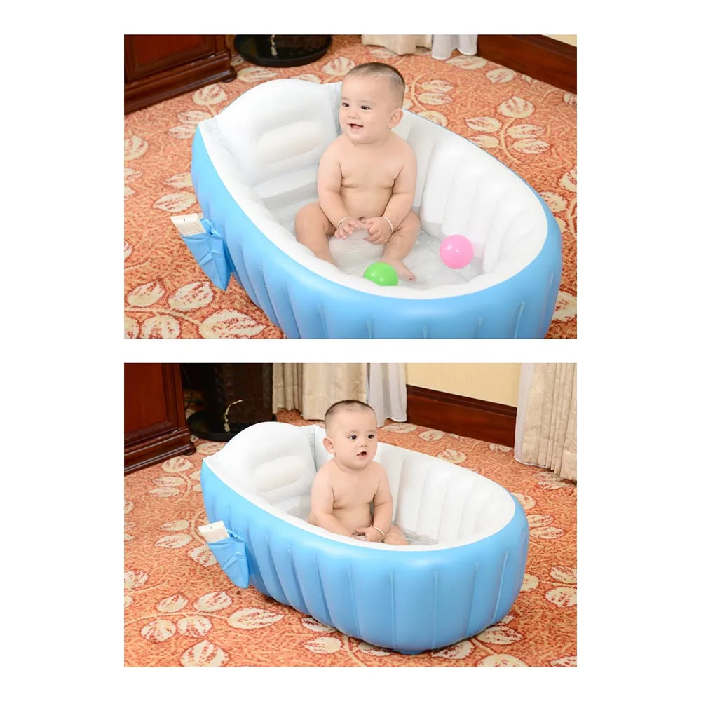 Портативная детская ванночка Ortable ванна с воздушным насосом Подушка теплая победитель сохраняющая тепло раскладная Ванна надувная Ванна