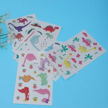 

12 Pcs Tattoo Stickers Dinosaur Pattern Cartoon Body Stickers for Boys Kids Girls