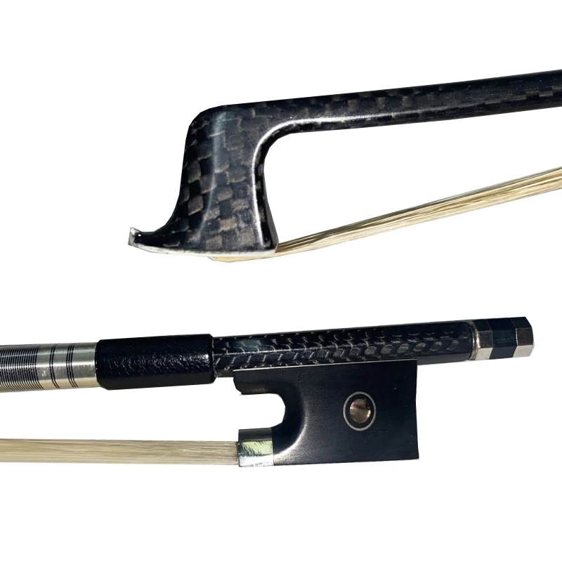 Free shipping 3pc 4/4 Size Weave Carbon Fiber VIOLIN BOW braid carbon