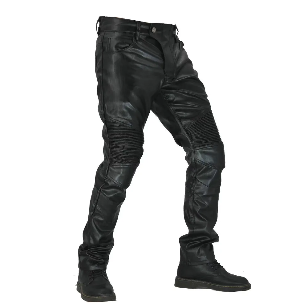 PU leather motorcycel protector jeans 4