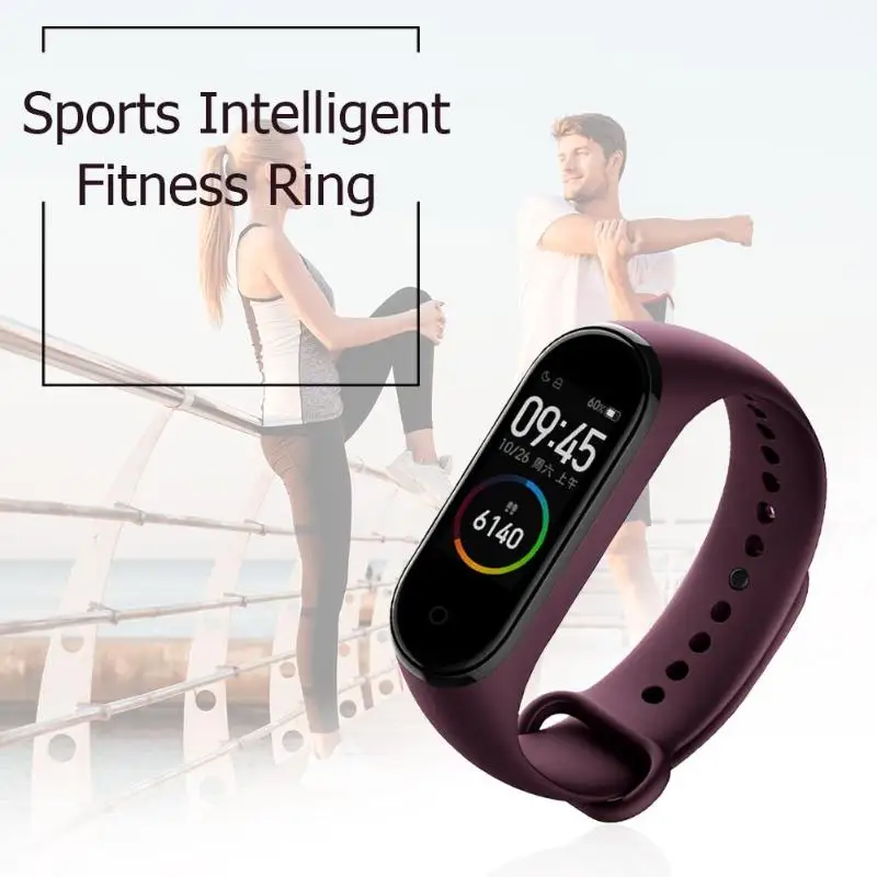 mi Band 4 CN версия Xiaomi mi Band 4 5ATM пульсометр фитнес-трекер 50 м водонепроницаемый смарт mi band 4 для Android IOS