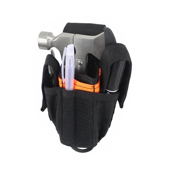 

Tactical Molle Tool Organizer Pouch Multiple Pocket Holder Holster with Flap for Plier Pencil Knife Flashlight US Stock