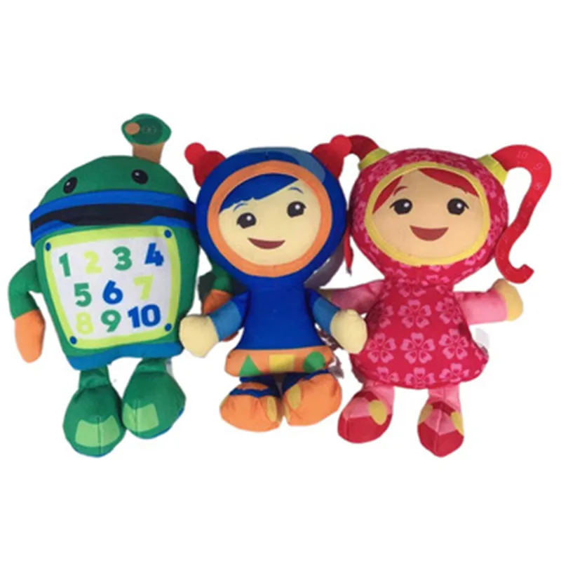 Команда Umizoomi собака плюшевые игрушки реальная милая мягкая мультяшная команда