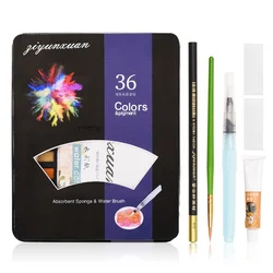 36-color Solid Watercolor Solid Pigment Paint Iron Boxed Brush Wash Art Painting Tool Set Art Supplies for Artist Gouache