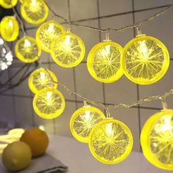 LED Lemon Slices New Year Home Lighting String Decor Ornaments Holiday Comfort Christmas Decorations Garland Living Room Bedroom