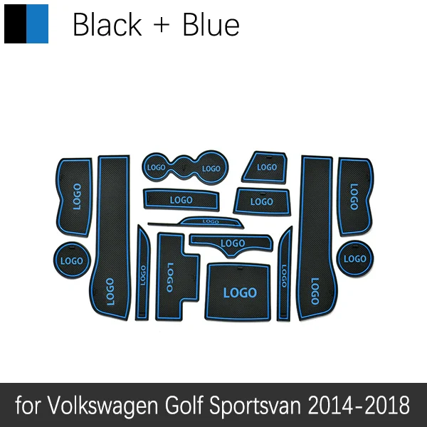 Автомобильный Гаджет коврик для Volkswagen Golf SV Sportsvan аксессуары гелевая накладка резиновый слот для ворот коврик для чашек Tapis
