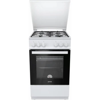 

Gas stove Gorenje g5111wh-b, gas oven, metal lid, White