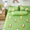 Bonenjoy Queen Fitted Sheet King Size With Elastic Bed Cover For Double Bed Avocado Pattern Mattress Covers(no pillowcase) 6