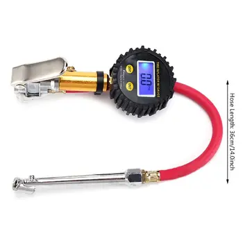 

Multifunction Digital Car Tire Air Pressure Inflator Gauge LCD Display LED Backlight Vehicle Tester Inflation Monitoring Tool