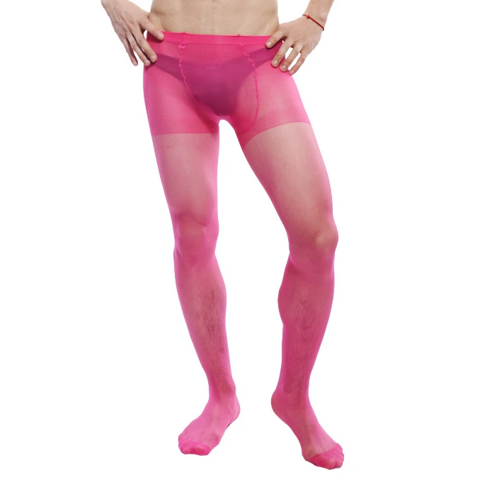 Rose Fetish Tights for Men Transparent Exotic Apparel Sexy Underwear Body Stockings Cool Man Gay Pantyhose lenceria para hombre