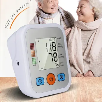

Digital Upper Arm Blood Pressure Monitor Heart Beat Rate Pulse Meter Tonometer Sphygmomanometers pulsometer