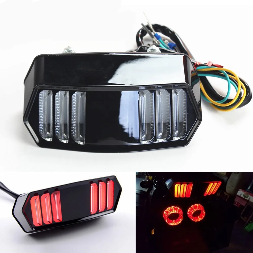 

Motorcycle LED Tail Light Running Stop Brake Rear Warning Turn Signal Indicator Lamp for Honda MSX125 CBR650F CTX700 CTX700N