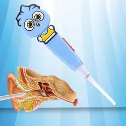 Пластиковая многоцветная детская Ушная ложка, инструмент для чистки, аксессуары для здоровья, креативный пинцет, Кюретка, светодиодный