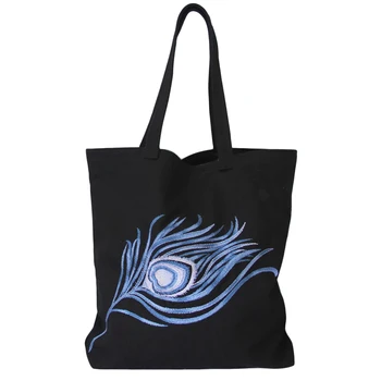 

Camping 2020 Embroidered Eyes Canvas Tote Bags New Large Shopping Shoulder Bags