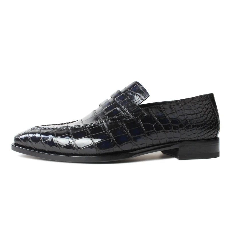 Vikeduo/ г. Летние модные мужские лоферы обувь в клетку из крокодиловой кожи мужская повседневная винтажная серая Свадебная вечеринка офис