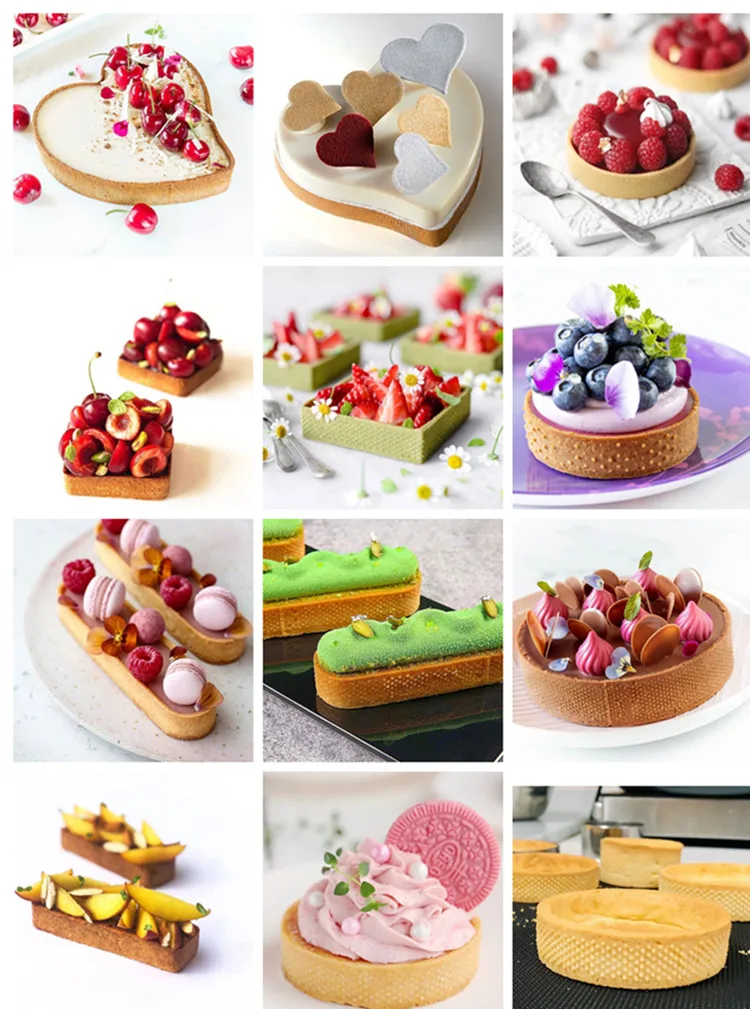 Yunt Fruits Shape Silicone che decora le muffe Mousse Cake Mould DIY Mousse Cake/French Dessert/Pasticceria Baking/Ice Tools 