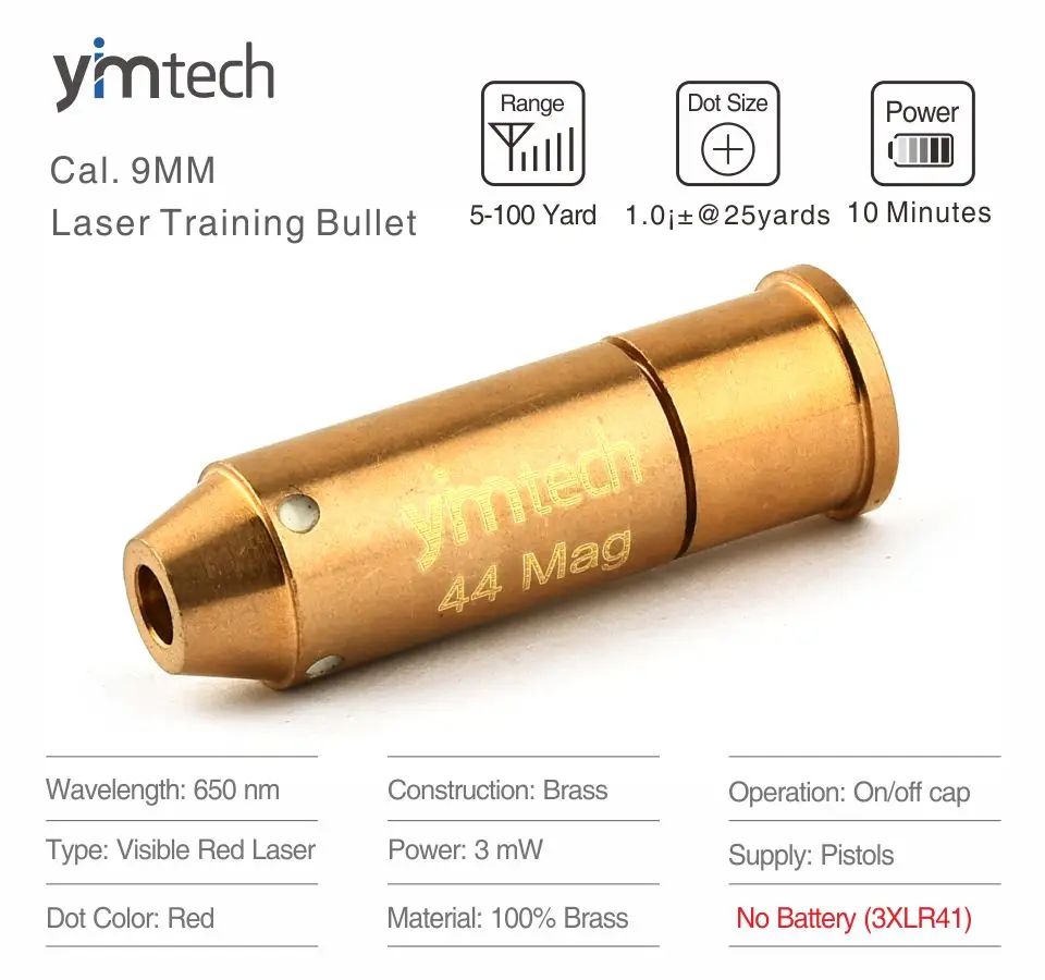 .44 Mag Laser bullet training mini utility sight trainer pistol laser