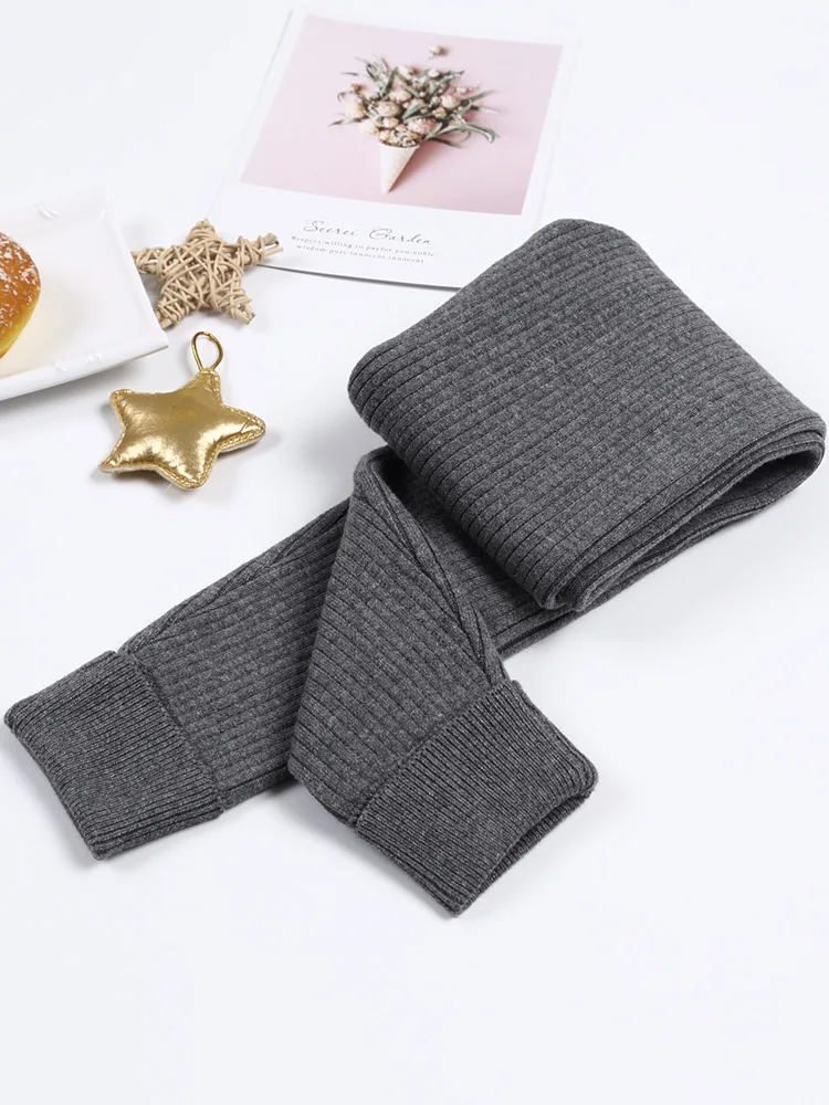 

Girl'S Leggings Spring And Autumn 2018 New Style Korean-style Large CHILDREN'S Pants Autumn Clothing Western Style Knitted CHILD