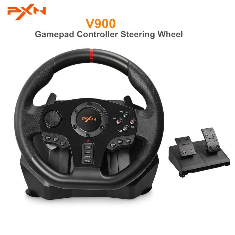 

PXN V900 Gamepad Controller Gaming Steering Wheel PC Mobile Racing Video Vibration For Xbox One/360 PC PS3 / PS4 NINTENDO Switch
