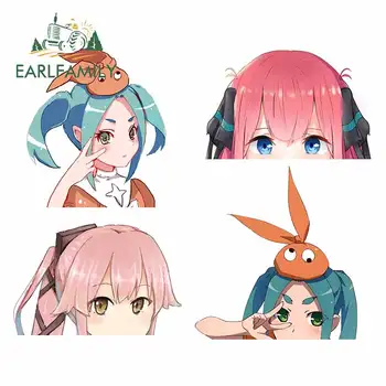 

EARLFAMILY 13cm x 12.2cm for Ononoki Yotsugi Shinkuu Shinobu Monogatari Motorcycle Car Decal Window Stickers Vinyl Car Stickers