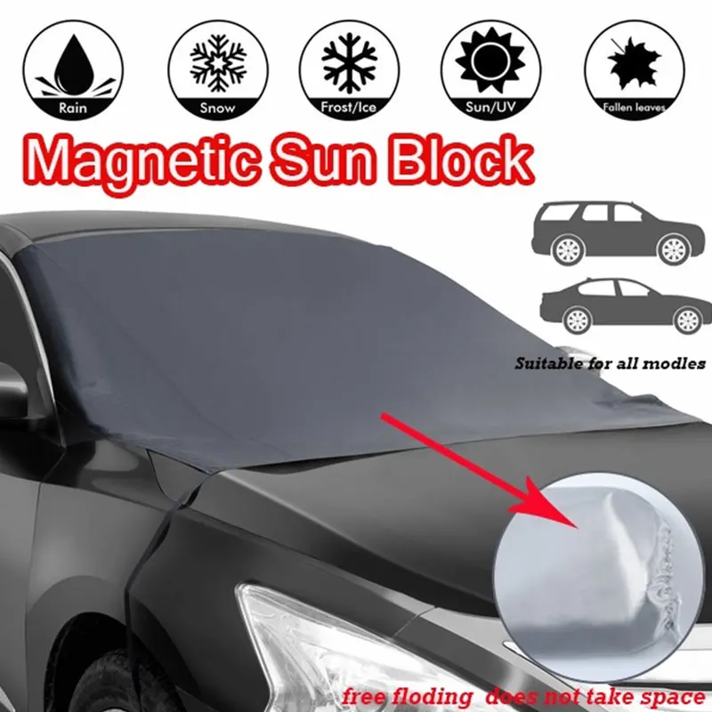 

Auto Car Sun Shade SunShade Windshield Solar Protection Universal Magnet Durable Winter Car Window Shade Windscreen Cover