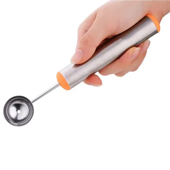 

Creative Carving Fruit Cutting Spoon Tools Stainless Steel Different Sizes Watermelon Ice Cream Dig Ball Scoop
