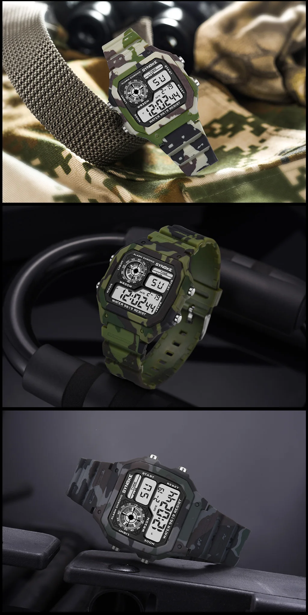 PANARS S SHOCK, мужские спортивные часы, люксовый бренд, камуфляж, военные часы, цифровой светодиодный, водонепроницаемые наручные часы, Relogio Masculino