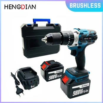 

18V cordless drill Industrial grade brushless impact drill Powerful torque