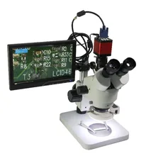 Luckyzoom HD 10," ЖК-экран микроскоп VGA HDMI микроскоп монитор для стерео бинокулярный тринокулярный микроскоп 2 размера держатель