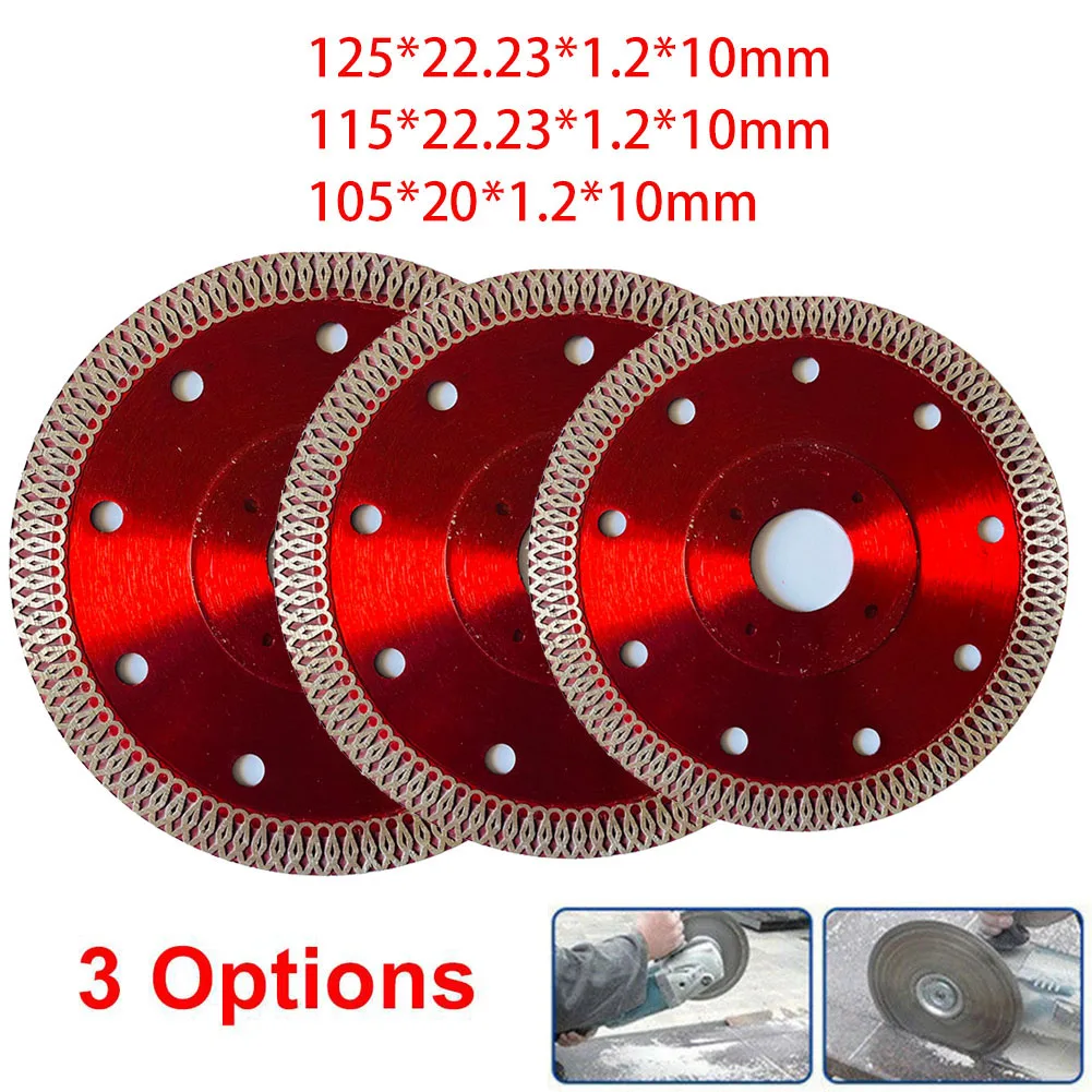 4/4.5/5 Inch 105/115/125mm Ultra-thin Diamond Cutting Saw Leave Disc Round Circular Saw Blade For Marble Porcelain Granite Tile fachlich 1pc 4 4 5 5 inch super thin diamond turbo cutting saw blades ceramic cut tile granite marble cutting disc 105 115 125mm