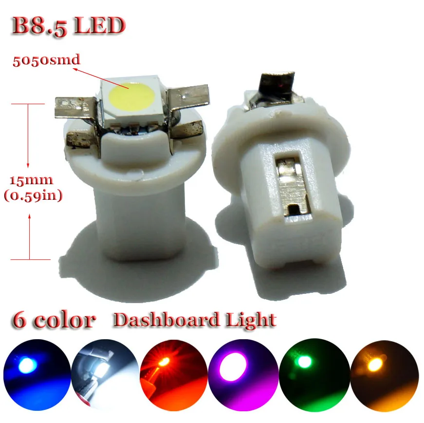 ȭƮ LED ڵ   г   ڵ   , DC 12V, B8.4 B8.4D B8.5 B8.5D T5 5050 1SMD, Ʈ 10 