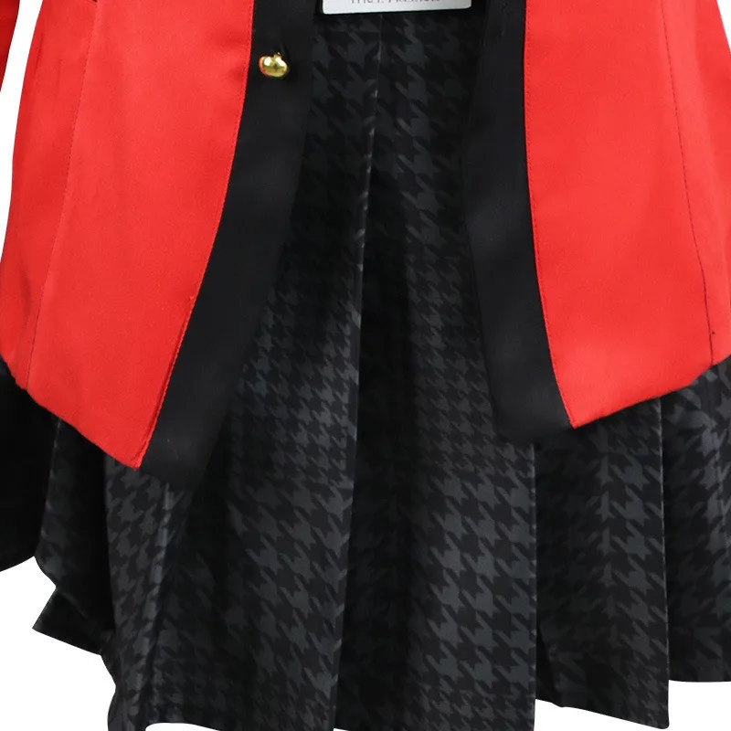 Kakegurui компульсивный игрок Runa Yomozuki Косплей Костюм Coat Jabami Yumeko косплей костюм и