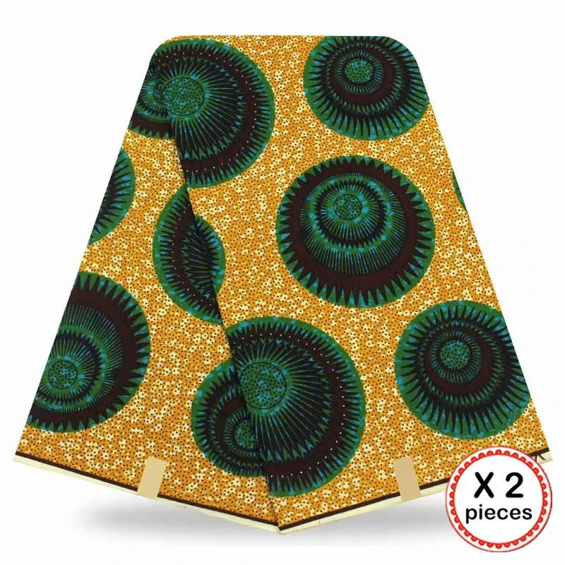 Африканская восковая ткань с принтом Хлопок Шитье Анкара африканская ткань 12 ярдов Нигерия Гана ткань для DIY свадебного платья 91629