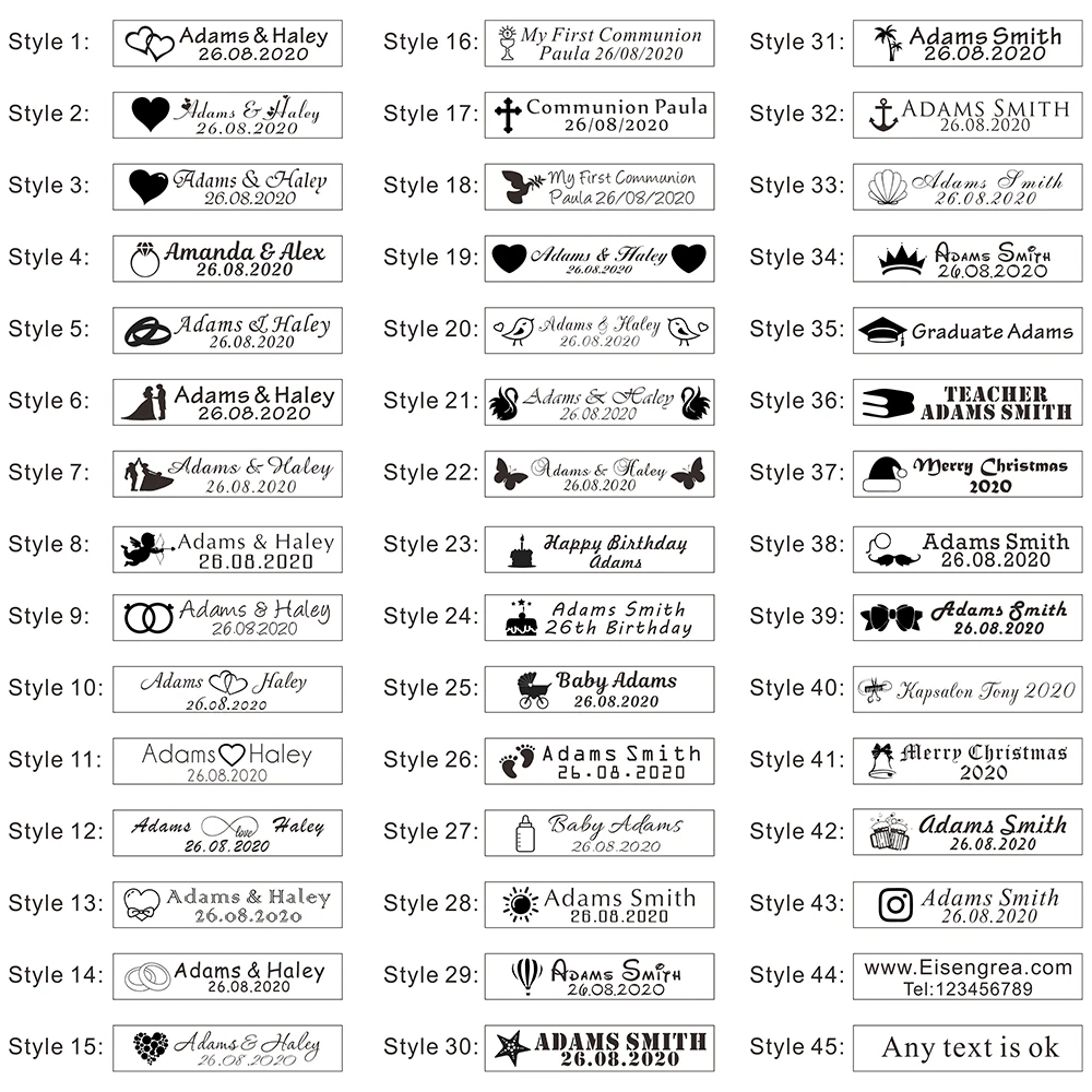 20 шт. Персонализированная открывалка для бутылок брелок с гравировкой свадебные