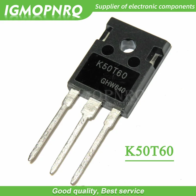 5PCS K50T60 IKW50N60T 50N60 TO 247 50A 600V IGBT transistor ,new