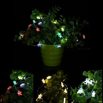 

New 2M star led string lights 20led ball 3 pcs Battery Operated holiday decoration lamp Festival Christmas outdoor lighting