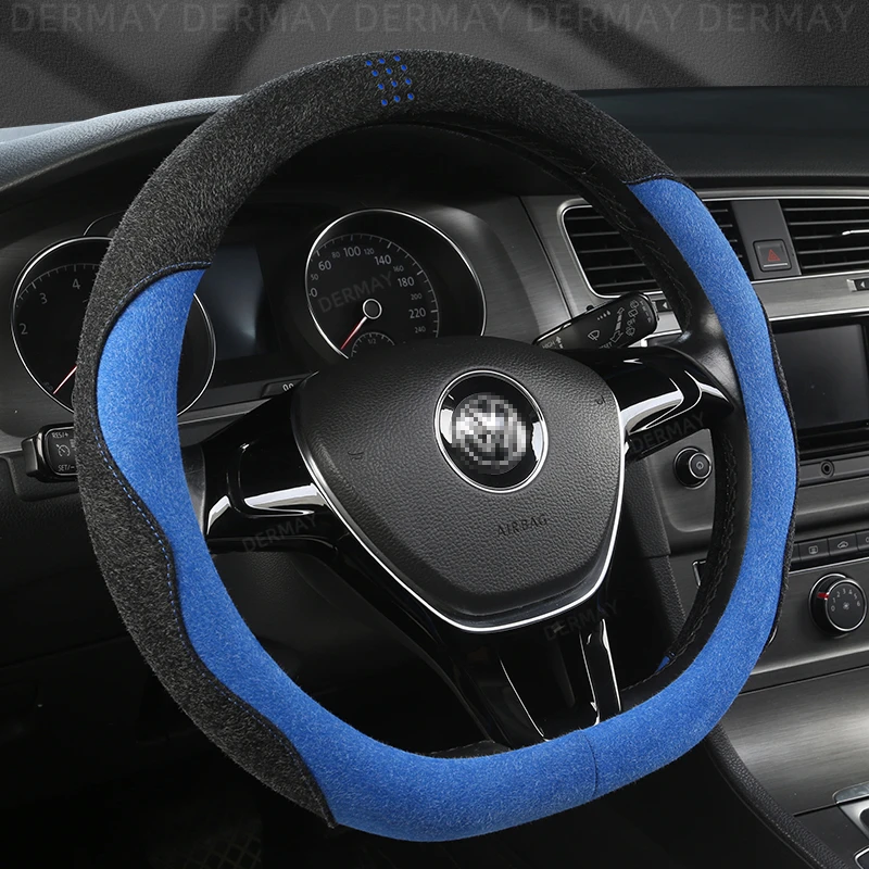 Dermay Coprivolante Per Auto In Vera Pelle Scamosciata Mucca Per Volkswagen Vw Touran Golf Touran Accessori Auto