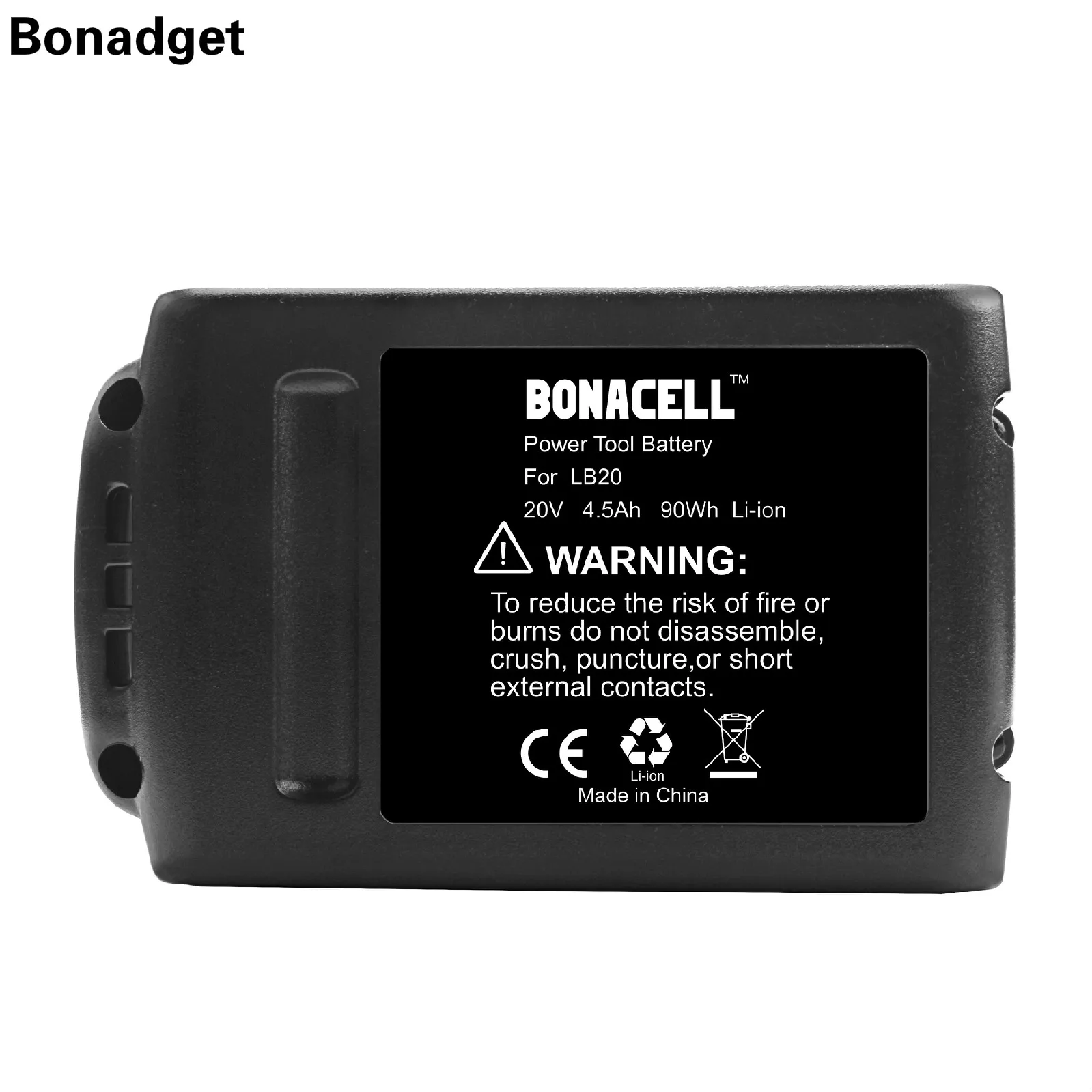 Bonadget 18 V/20 V 4500mAh литий-ионная аккумуляторная батарея замена электроинструмента батарея для BLACK& DECKER LB20 LBX20 LBXR20 L10