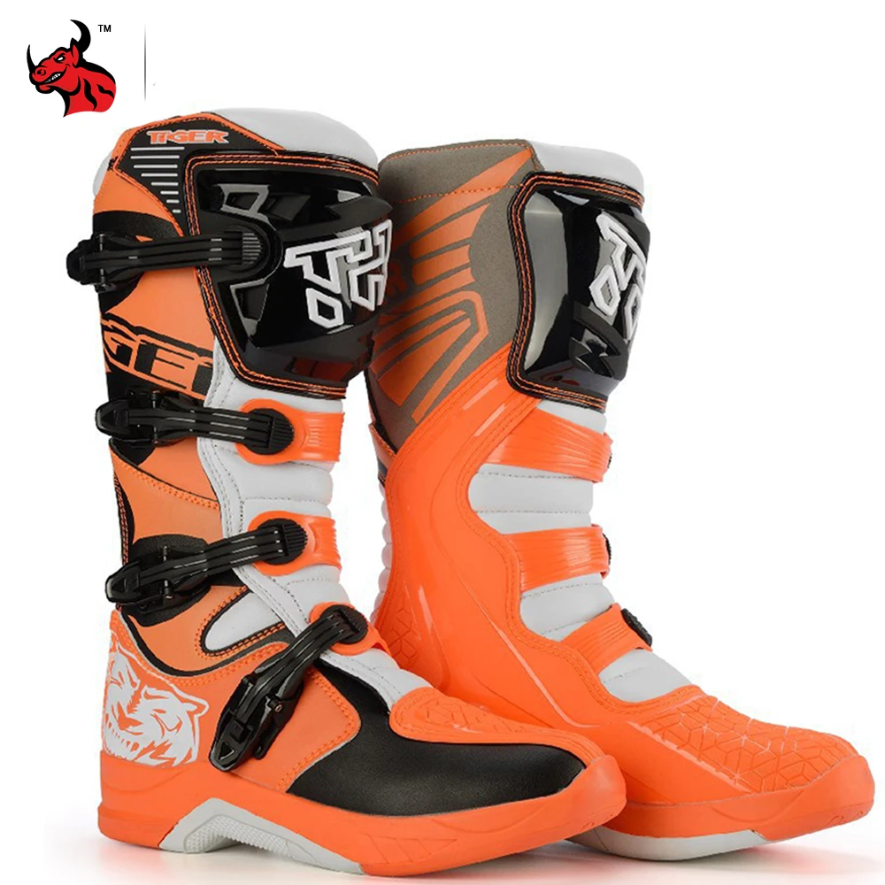 Botas carreras de Motocross niños, zapatos motocicleta profesionales de resistentes a caídas, Protector 34 37, novedad|Botas de motocicleta| - AliExpress