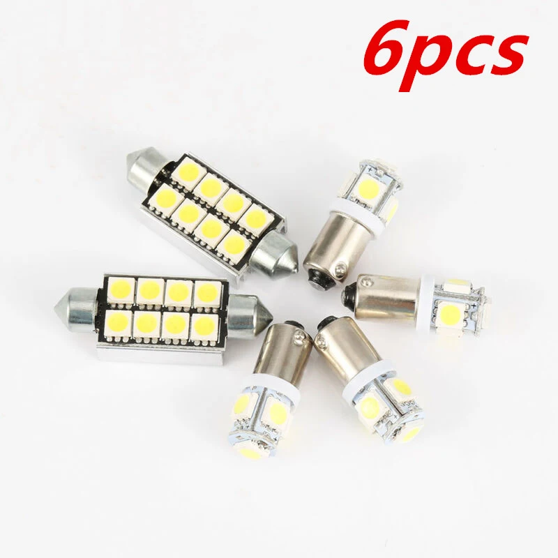 6 шт интерьер светильник двойной наконечник декодирования 5050 8smd BA9S s smd