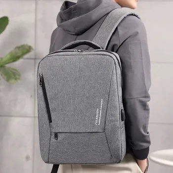 

Men Multi-functional Oxford Solid Color All-purpose School Backpacks Laptop Bag With USB Jack Business Bags Mochila Hombre